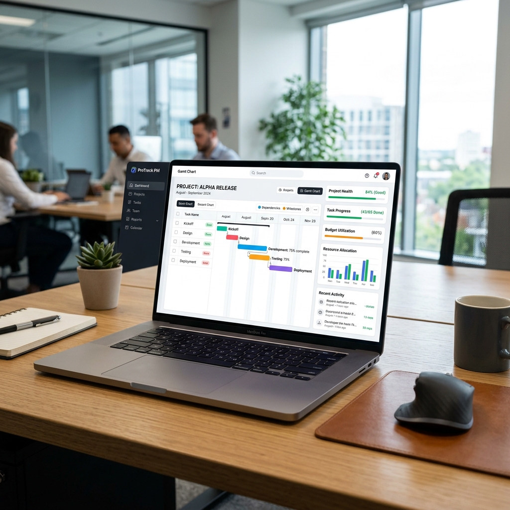 Project Management Dashboard for Construction and Manufacturing