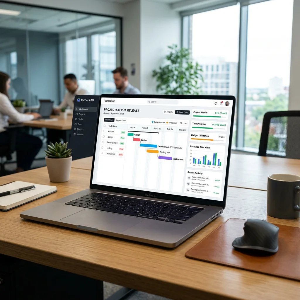 Project Management Dashboard for Construction and Manufacturing