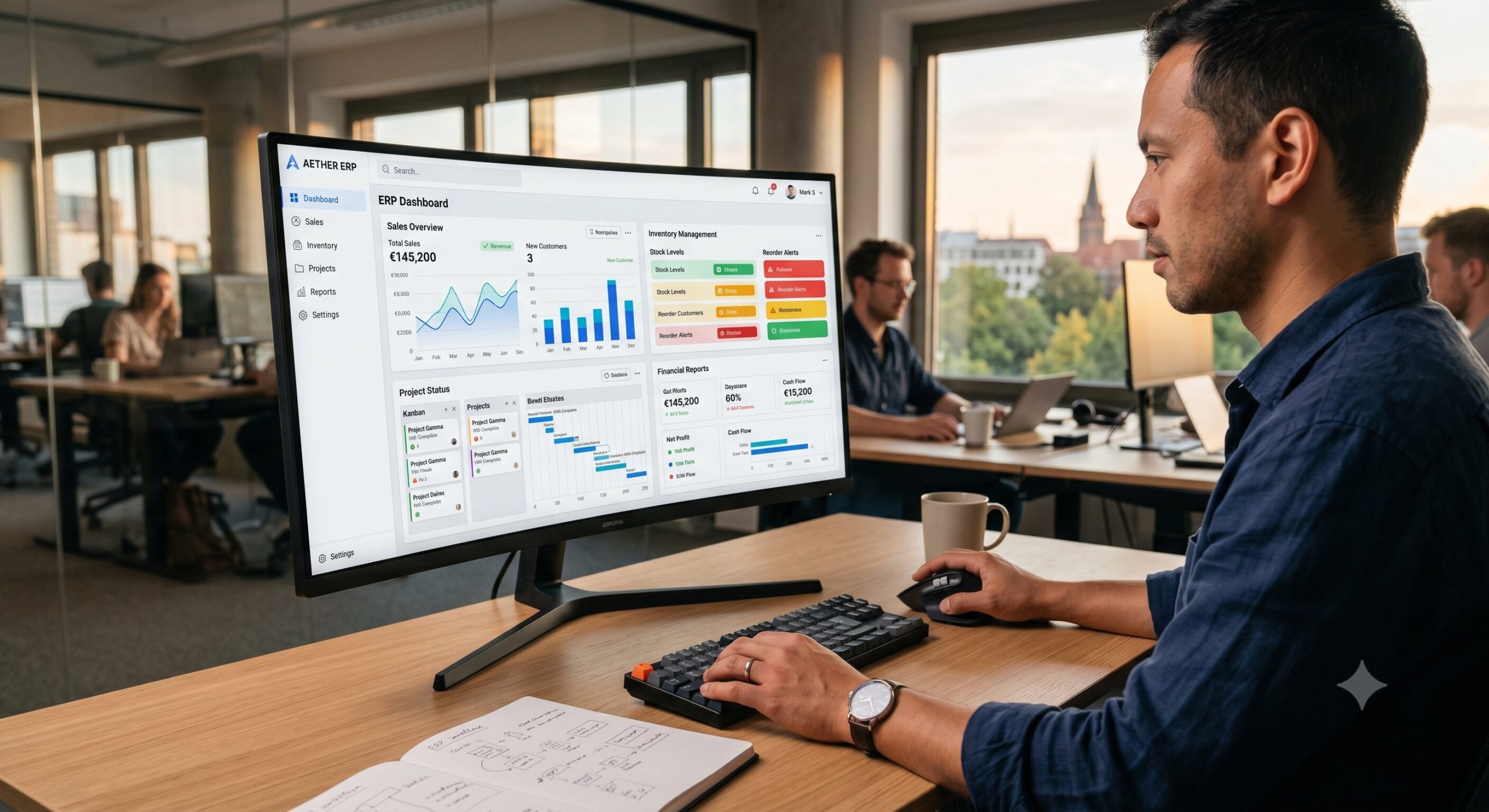Custom ERP Software Development Interface