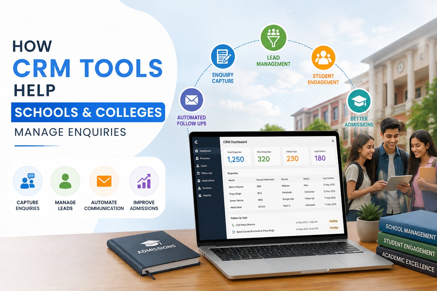 How CRM Tools Help Schools & College Manage Enquiries