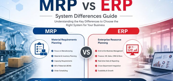 MRP vs ERP Key Differences, Systems & Software Guide 2026